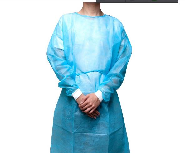 Medical Lab Gown - Manchettes tricotées, 10 unités, blouse d'isolement