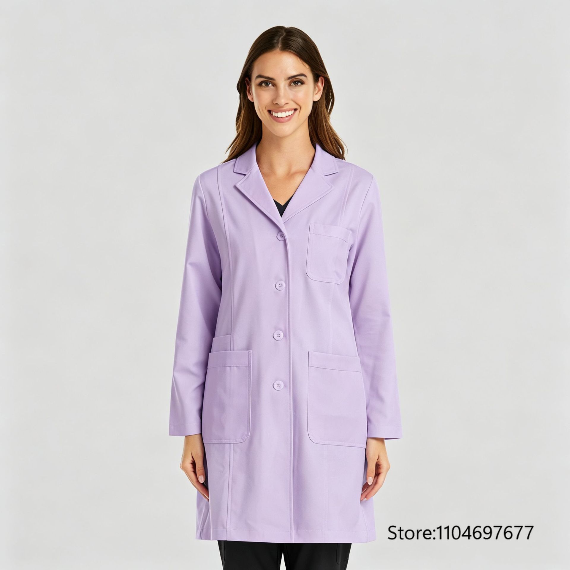Blouse de travail multicolore  - Medical Lab Gown avis et prix